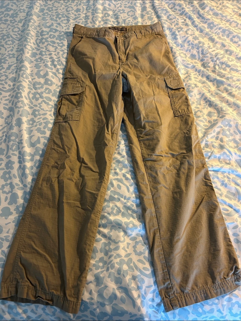 Dickies Tan Cargo Pants with Side Pockets